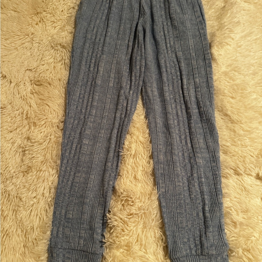 Roxy Blue Ribbed Joggers